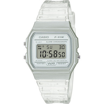 Unisex Digital Clear Jelly Strap Watch 35.2mm