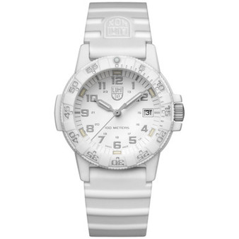 Unisex Swiss Leatherback Sea Turtle Dive White Rubber Strap Watch 39mm