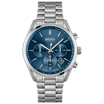 HUGO Men's Chronograph Champion Stainless Steel Bracelet Watch 44mm