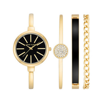 Women's Gold-Tone Alloy Bangle Watch 32mm and Bracelet Set