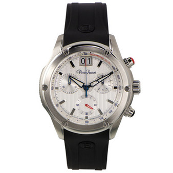 Men's Performance Swiss Chronograph Rubber Strap Watch 45mm