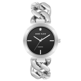 Women's Silver-Tone Base Metal Open Link Chain Watch, 34mm