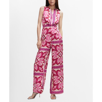 Women's Metal Detail Printed Jumpsuit