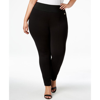 Plus Size Pull-On Skinny Compression Pants
