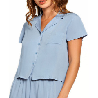 Women's Renee Ultra Soft Rayon Button Lounge Shirt