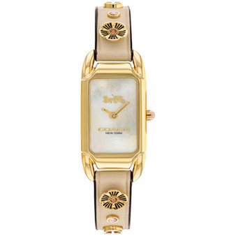 Women's Cadie Quartz Ivory Leather Strap Watch 17.5mm x  28.5mm