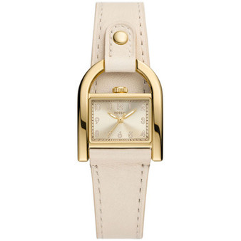 Women's Harwell Three-Hand Ecru Leather Strap Watch, 28Mm
