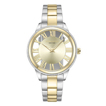 Women's Quartz Transparency Two-Tone Stainless Steel Watch 36mm