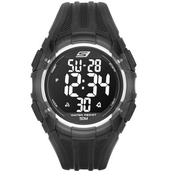 Men's El Porto Digital Polyurethane Strap Watch 45.5mm