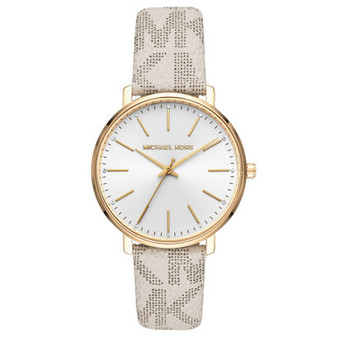 Women's Pyper Vanilla Logo Leather Strap Watch 38mm
