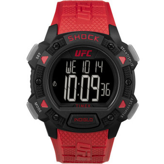 UFC Men's Quartz Core Resin Red Shock Watch, 45mm
