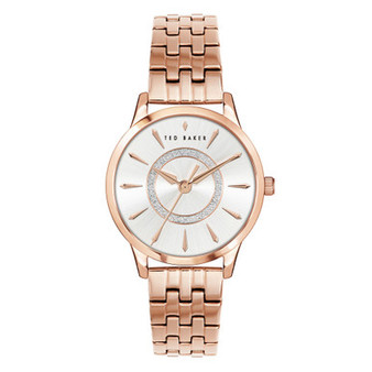 Women's Fitzrovia Charm Rose Gold-Tone Stainless Steel Bracelet Watch 34mm