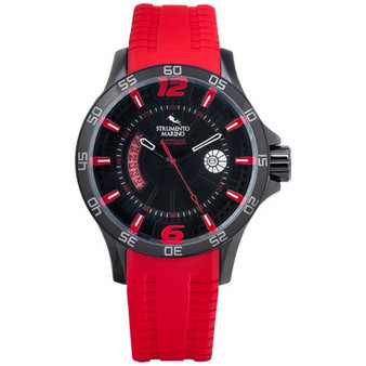 Men's Hurricane Red Silicone Strap Watch 46mm