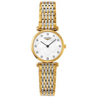 Women's Swiss La Grande Classique De Longines Two-Tone PVD Stainless Steel Bracelet Watch 24mm L42092877