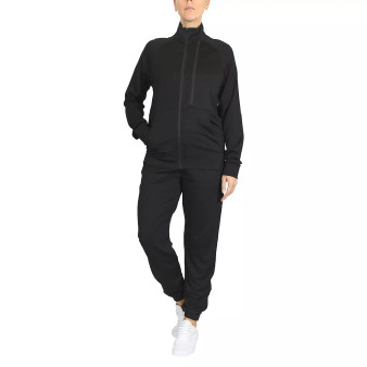 Women's Moisture Wicking Performance Active Track Jacket and Jogger Set, 2-Piece
