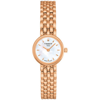 Women's Swiss Lovely Rose Gold-Tone PVD Stainless Steel Bracelet Watch 20mm