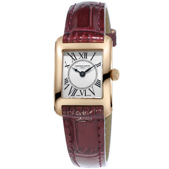 Women's Swiss Carree Red Patent Leather Strap Watch 23x21mm