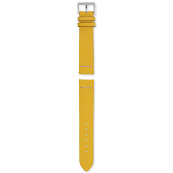 Captain Cook Yellow Leather Watch Strap 37mm