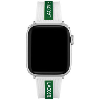 Striping White & Green Silicone Strap for Apple Watch® 38mm/40mm