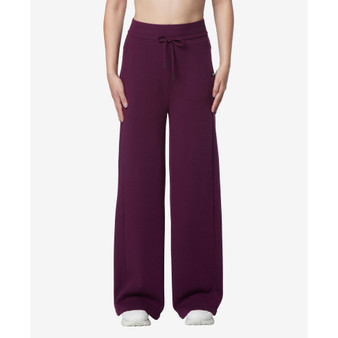 Women's Full Length Chunky Rib Wide Leg Pants