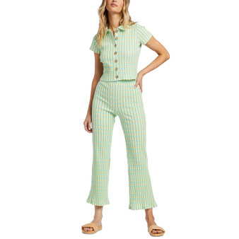 Juniors' Come Back Printed Straight-Leg Ankle Pants