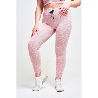 Women's Mystique Recycled Leopard Legging - Mink