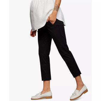 Curie Secret Fit Over the Belly Slim Ankle Maternity Work Pants
