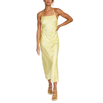 x Stella Maxwell Juniors' Ninety Crossback-Strap Slip Dress