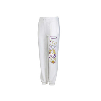 Women's White Los Angeles Lakers Sunray Pants
