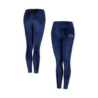 Women's Navy Penn State Nittany Lions Bonita Run Velour Leggings
