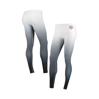 Women's White, Black Texas A&M Aggies Static Print Ombre Leggings