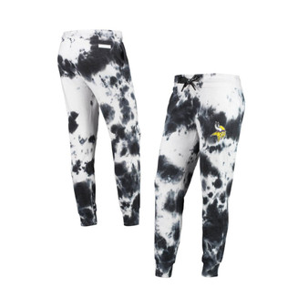 Women's White, Black Minnesota Vikings Melody Tie-Dye Jogger Pants