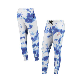 Women's White, Royal New York Giants Melody Tie-Dye Jogger Pants