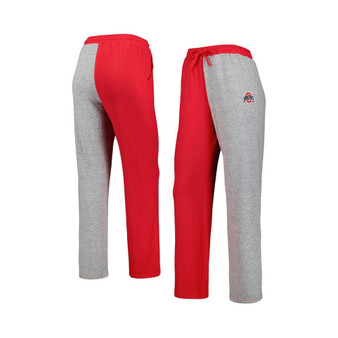Women's Scarlet, Gray Ohio State Buckeyes Colorblock Cozy Tri-Blend Lounge Pants
