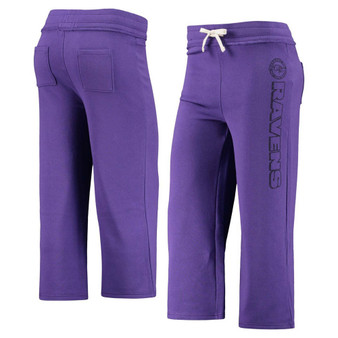 Women's  Purple Baltimore Ravens Cropped Pants