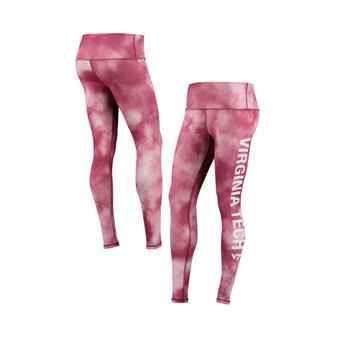Women's Maroon Virginia Tech Hokies Cloud Dye Mist Leggings