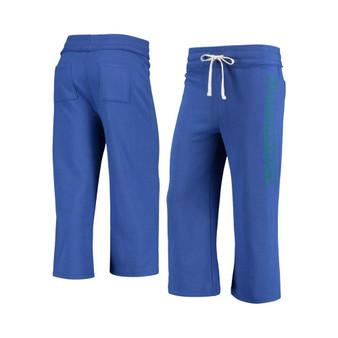 Women's Royal Seattle Seahawks Cropped Pants
