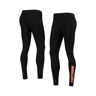 Women's Black Miami Hurricanes Fleece Lined 2.0 Leggings