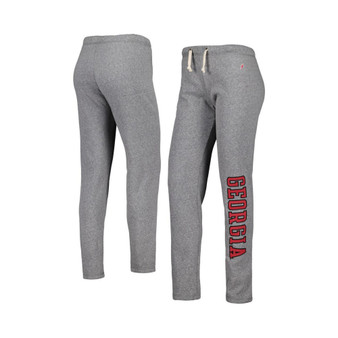 Women's Heather Gray Georgia Bulldogs Victory Springs Tri-Blend Jogger Pants