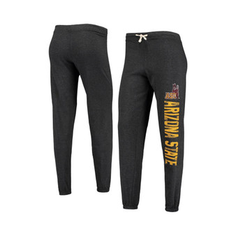 Women's Heathered Black Arizona State Sun Devils Vault Vintage-Like Tri-Blend Lounge Pants