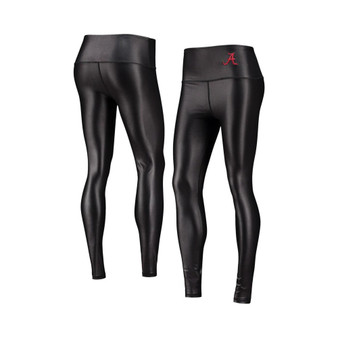 Women's Black Alabama Crimson Tide Shine Liquid Leggings