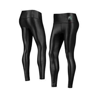 Women's Black Michigan State Spartans Shine Liquid Leggings