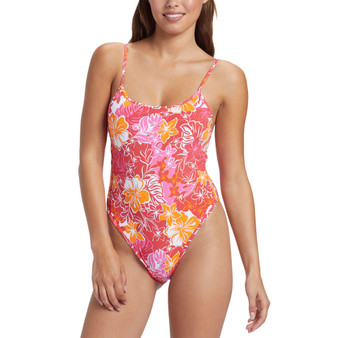 Juniors' Sea Spray Printed One-Piece Swimsuit