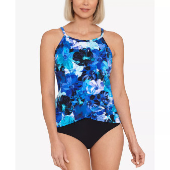 Women's High Neck Tankini & Bottoms, Created for Macy's