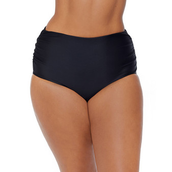 Plus Size Keiora Side-Shirred Swim Bottoms