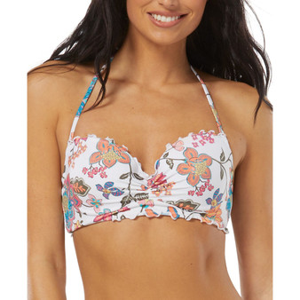 Women's Nixie Printed Ruffle Edge Underwire Bikini Top, Created for Macy's