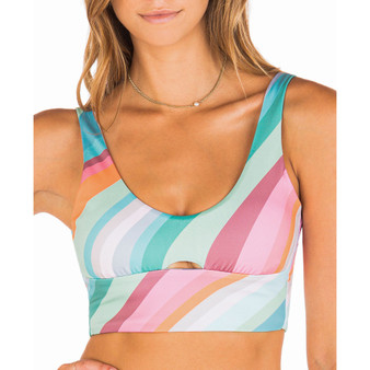 Juniors' Max Retro Wave Swim Top