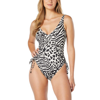Women's Contours Stellar Shirred-Leg One-Piece Swimsuit