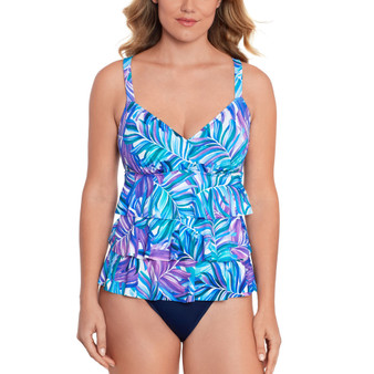 Women's Tummy-Control Faux-Tankini One-Piece Swimsuit, Created For Macy's
