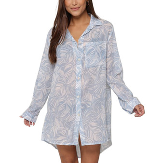 Women's Bermuda Button-Front Big Shirt Cover-Up